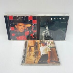 Garth Brooks 3 CD‎ Lot No Fences In Pieces Sevens Country Music Collection